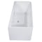 Alfi Brand 67" White Rectangular Acrylic Free Standing Soaking Bathtub AB8859 - alternate 2